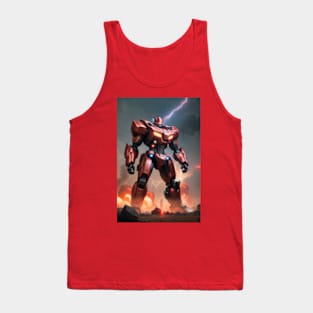 Red Robot Tank Top